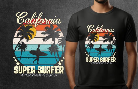 California Super Summer T-Shirt Graphics