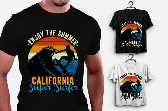 Enjoy the Summer California Super Surfer Graphics