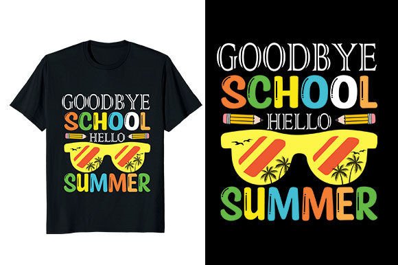 Goodbye School Hello Summer T Shirt Svg