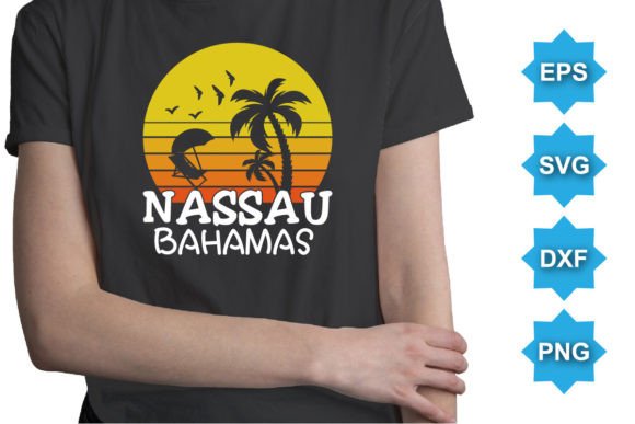 Nassau Bahamas Summer Day SVG Typography
