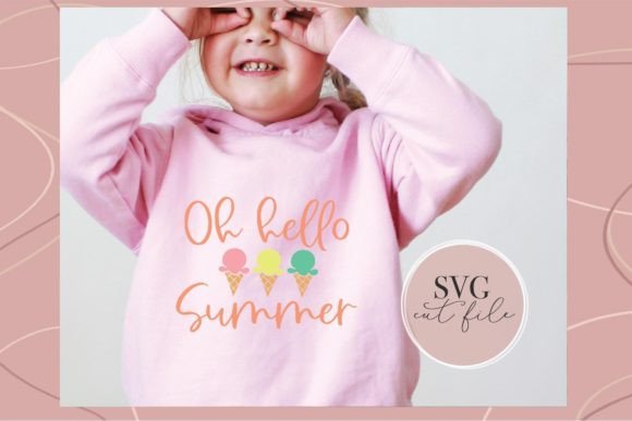 Oh Hello Summer SVG: Graphics for T-Shirt Designs