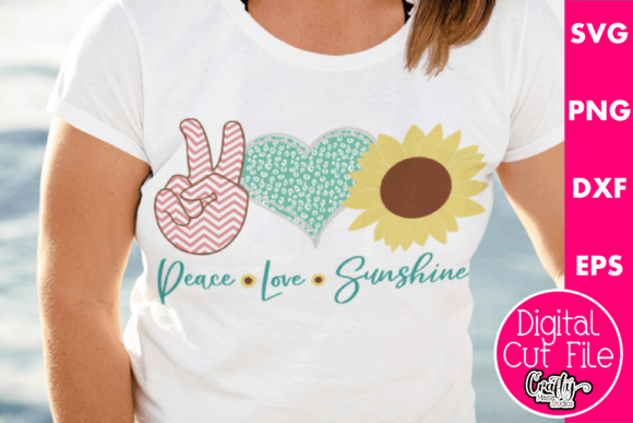 Peace Love Sunshine Graphics for T-Shirt Designs
