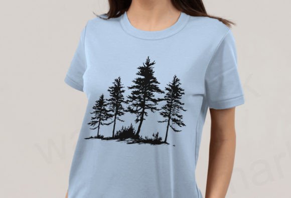 Pine Tree Svg, T-Shirt Designs
