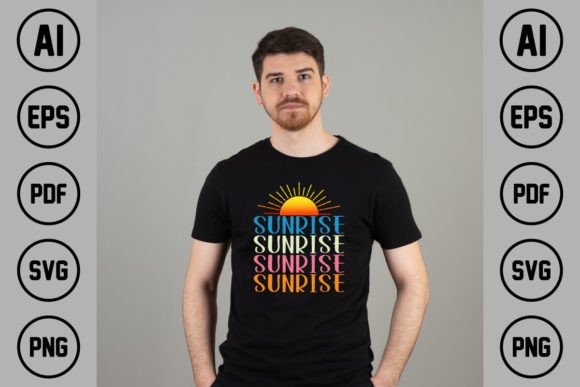 Summer Sunrise T-Shirt Design