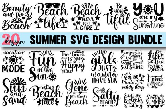 Summer SVG Bundle: Graphics for T-Shirt Designs