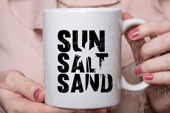 Sun Salt Sand SVG, PNG, Summer Graphic