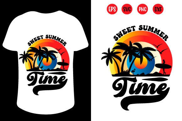 Sweet Summer Time T Shirt Design
